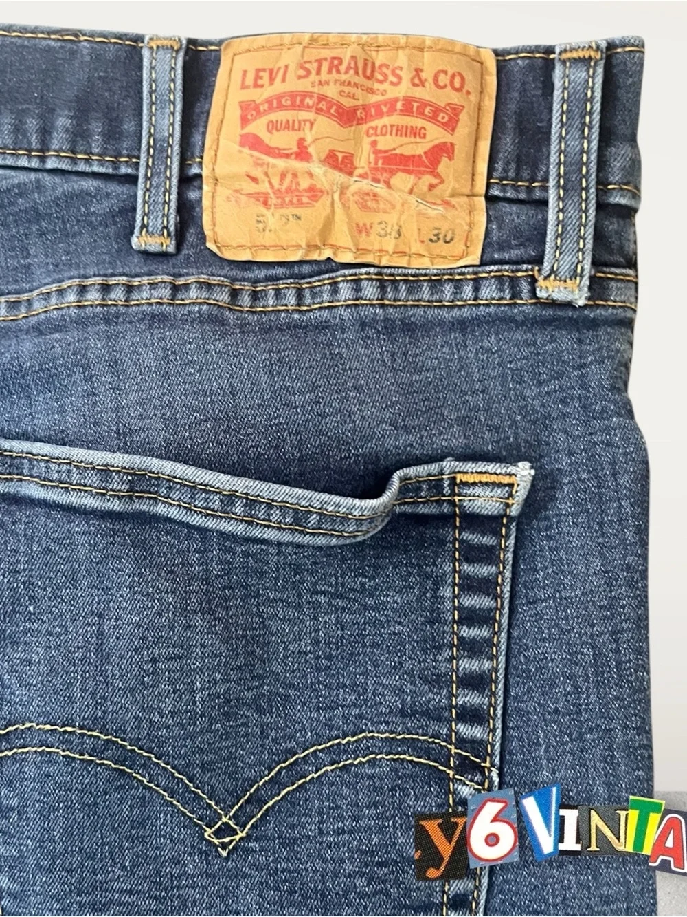 Levi 512 Slim Taper Blue Jeans size 38